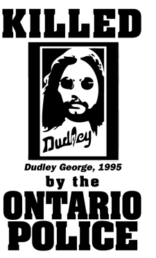 dudley george killed by the ontario provincial police